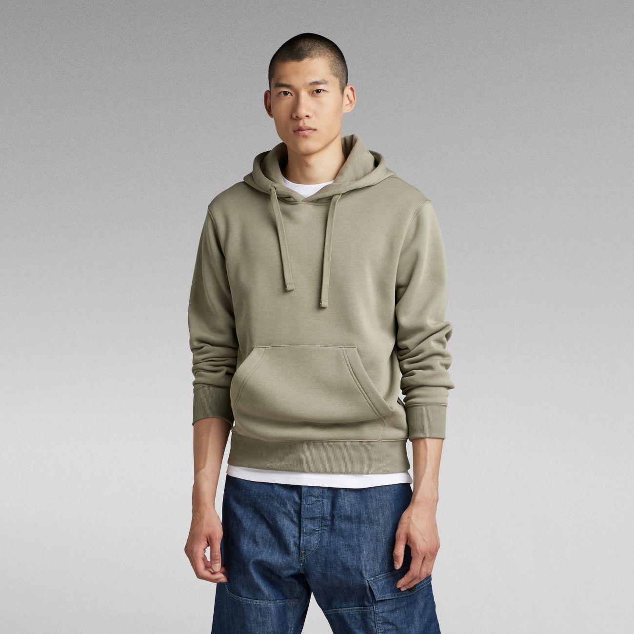 G-STAR RAW DENIM RAW EMBRO HOODED SWEAT Herren Kapuzenpullover